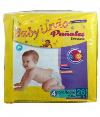  Baby Lindo Diapers T4 9-15...